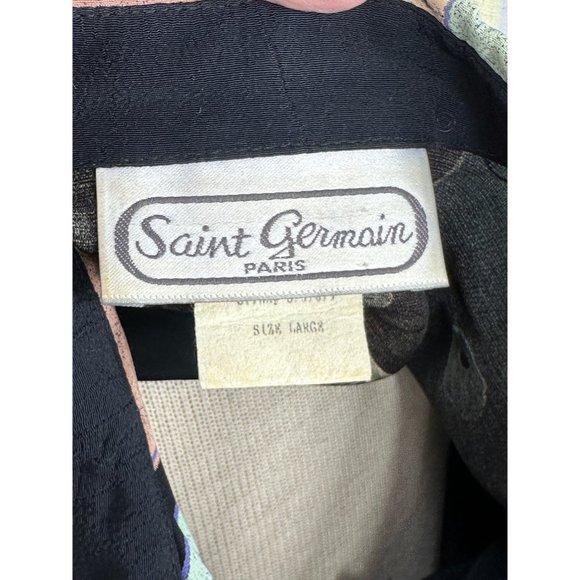 1980s/1990s art to wear abstract shirt by St. Germaine Size L - Picture 8 of 8